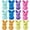 12Pcs, variant on Guvpev Bunny Toys for Easter Decorations, Shaggy Bunny Peep 20” Collectible Plush, Large Pink Render Bunny Soft Toys, Easter Basket Stuffers Gift for Boys & Girls