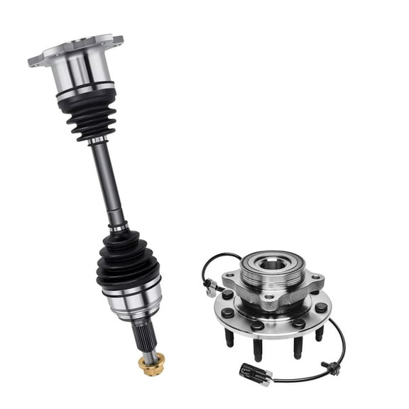 AutoShack Front Left or Right CV Axle Shaft Wheel Hub Bearing Assembly Replacement for 2007 GMC Sierra 1500 Classic 4WD, AWD Driver or Passenger Side 8-Lug 8 HUB010200244