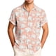 thumbnail image 2 of Ceisia Men's Relaxed Fit Dusty Pink White Shell Print Hawaiian Shirt Short Sleeve Summer Beach Casual Button Down Shirt (S-5XL) Gifts, 2 of 6