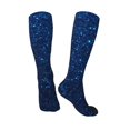 thumbnail image 5 of Lsque Sparkling Blue Glitter Printed Crew Socks Men's Women's LightWeight Thin Casual Calf Socks ,Knee High Socks,Cotton Socks, 5 of 9