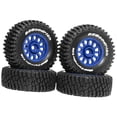 thumbnail image 4 of 4 Pcs RC Wheels and Tires RC Car Tires Universal Wheel Hubs Upgrade Durable Alloy for 1/14 1/16 Scale Truck Enthusiasts, 4 of 9