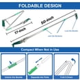 thumbnail image 4 of KANCOKIT 50" Snake Grabber Tool, Collapsible 3 Sections Stainless Steel Snake Stick with Wide Jaws & Non-Slip Handl for Home Yard Outdoor Safety, 4 of 8