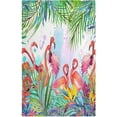 thumbnail image 2 of Kitchen Dish Towels, Tropical Watercolor Floral Flamingos Kitchen Towels Set of 6 Super Soft Absorbent Dish Towels Set Microfiber Polyester Kitchen Dish Cloths Decorative Tea Towels, 28"x18", 2 of 7