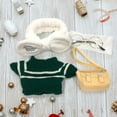 thumbnail image 5 of Fiudx Conjunto de Disfraces Lalafanfan: Gafas Elegantes, Gorra, Suéter, Falda y Mochila. Moda Divertida para Muñecas de 30 Cm. Fácil de Lavar. Regalo Ideal para Cumpleaños y Navidad. Talla 25-30 Cm., 5 of 5