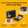 thumbnail image 4 of KODAK Mini Shot 3 Retro 4PASS 2-in-1 Instant Camera and Photo Printer (3x3 inches) + 8 Sheets, Yellow, 4 of 10
