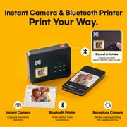 KODAK Mini Shot 3 Retro 4PASS 2-in-1 Instant Camera and Photo Printer (3x3 inches) + 38 Sheets Bundle, Yellow