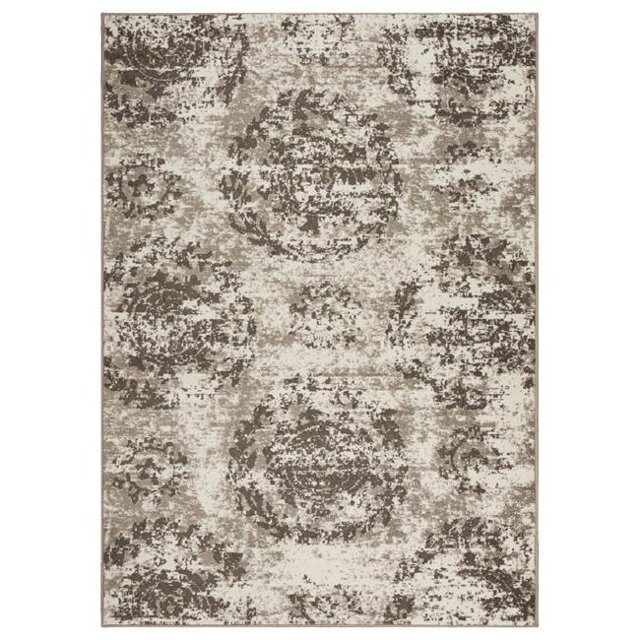 LR Home INFIN81314GRY7995 Infinity Modern Distressed Indoor Area Rug, Gray - 7 9 x 9 ft. 5 in.