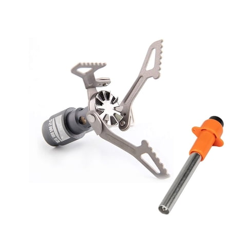 BRS 3000T Stove with Igniter Ultralight Backpacking 3000T Titanium Stove Camping, Backpacking Propane Burner