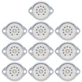 thumbnail image 1 of 10 Uds B9a nuevos enchufes de tubo chapados en plata de 9 pines para 12ax7/12au7/12at7 Afortunado Sencillez, 1 of 4