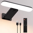 thumbnail image 1 of ADEN-Picture Light Battery Operated, Rechargeable Picture Lights for Wall with Remote, 3CCT&Brightness Dimmable,300 LM, Sticker/Screw Installation, Art Light for Display, Gallery, Artwork-1PC, 1 of 4