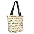 thumbnail image 3 of Kdxio Dachshund Dog Women Reusable Grocery Bags Foldable Ripstop,Reusable Shopping Bags for Shopping,Gym,Gift, 3 of 8