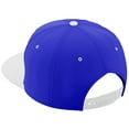 thumbnail image 2 of Daxton Classic Snapback Hat Custom A to Z Initial Varsity Letters, Royal White Hat White Black Letter R, 2 of 2