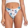 thumbnail image 1 of Balery Cute Shark Tangas de Algodón para Mujer con Estampado – Ropa Interior Sexy, Transpirable, G-string-X-Small, 1 of 6