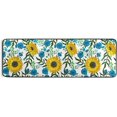 thumbnail image 5 of Dreamtimes Blooming Sunflowers Hallway Runner Rug 2'x6' Kitchen Rug with Rubber Backing Wild Blue Flowers Non Slip Entryway Rug Runner Washable Soft Area Rug for Hallway Bedroom Kitchen Decor, 5 of 6