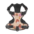 thumbnail image 4 of Lsque 70s Mushroom Dog Harness, No-Pull Pet Harness with 2 Leash Clips, Adjustable Soft Padded Dog Vest with Easy Control Handle for Large Dogs-Large, 4 of 9