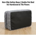 thumbnail image 5 of Plush Calming Pet Sofa Bed, Raised Rim, Removable Cover & Non-Slip Bottom for Cats & Dogs, Calming Dog Bed Fluffy Plush Dog Mat for Furniture Protector with Removable Washable Cover (A, S), 5 of 7