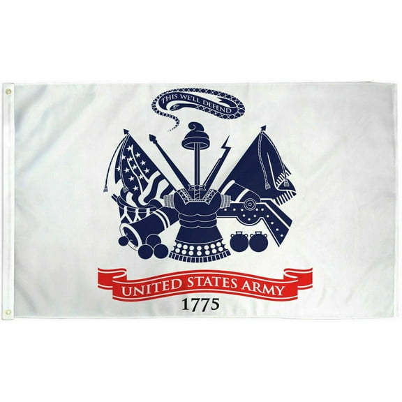 US Army Flag 3x5ft US Army Flag Military Army White Flag Nylon 200D