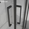 thumbnail image 4 of Wellcool Showers door Modern Black Framed Corner Shower Enclosure with Clear Tempered Glass and Ergonomic Handle for Contemporary Bathroom Space, 4 of 6