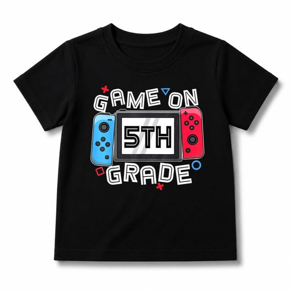Game On 5th Grade Back To School Video Gamer Boys Kids T-Shirt