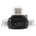 thumbnail image 1 of Multi Function Four In One Memory Card Camera OTG Card Reader for IOS Mobile Phone Black, 1 of 4