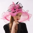 thumbnail image 2 of Tea Party Hats Easter Women Fascinator Hat Floral Tea Party Wedding Hat, 2 of 5