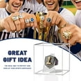 thumbnail image 5 of 8 Pack Championship Ring Display Case with Stand, 2.5" Square Clear Acrylic Holder for Sports Rings, Memorabilia Showcase for Championship Ring, 5 of 7