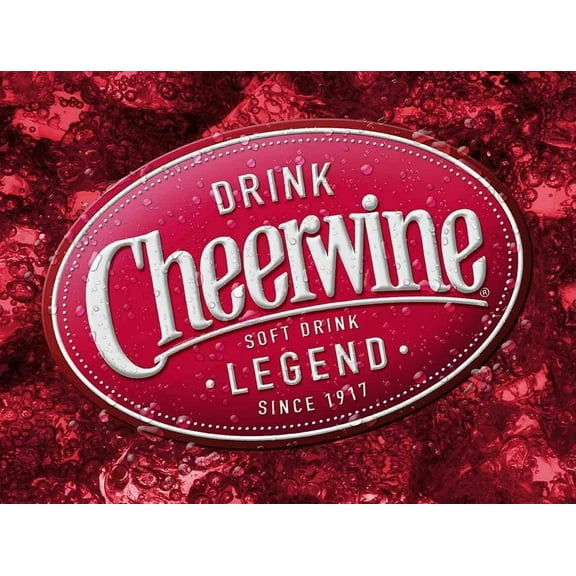 Tin Sign Vintage Chic Art Decoration Poster Drink Cheerwine Soft Drink for Store Bar Home Cafe Farm Garage or Club 12" X 8"
