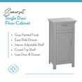 thumbnail image 5 of RiverRidge Somerset 1-Door Bathroom Laundry Storage Cabinet with Adjustable Shelf - Gray, 5 of 11