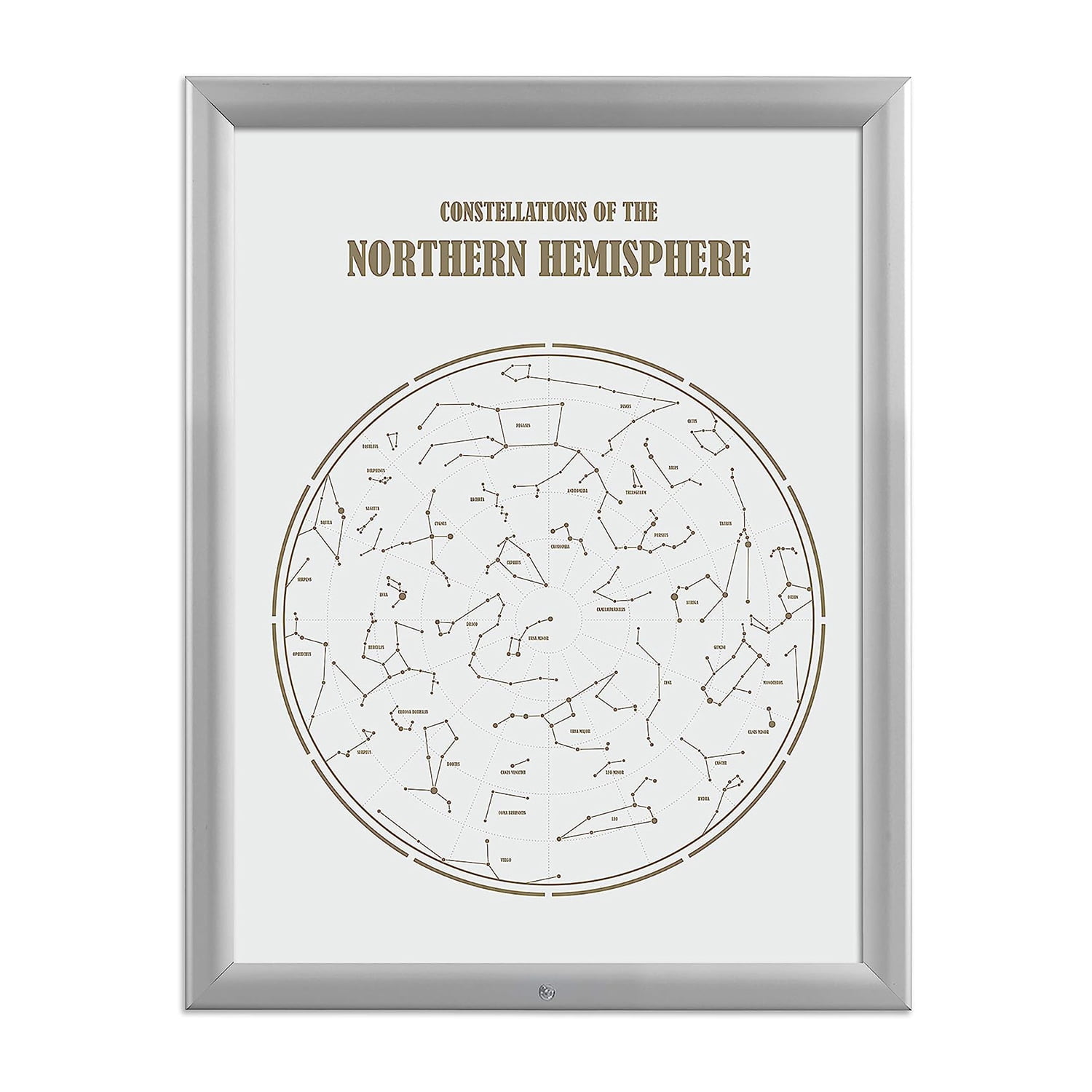 Lockable Weatherproof Snap Poster Frame 18x24 Inch Silver 1.38" Aluminum Profile Front Loading Wall Mounting