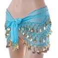 thumbnail image 3 of 3 Rows Belly Dance Hip Scarf Wrap Belt Dancer Skirt Dancing Costume, 3 of 8