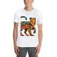 thumbnail image 3 of Mens Oversize T Shirts Flowers (30)Casual Short Sleeve Basic Tees Crew Neck T-Shirt Funny Graphic Tees Black or White XS-5XL, 3 of 5