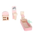 thumbnail image 4 of La Diversión De Muebles De De Muñeca 5pcs Finge El Rosa claro CUTICAT Sala de casa de muñecas Minaiture, 4 of 8