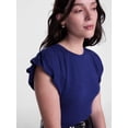 thumbnail image 4 of Scenario Women's and Women's Plus Tee with Short Bubble Cap Sleeves, Sizes XS-4X, 4 of 5