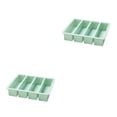 thumbnail image 2 of Molde de silicona Wosthever 4 rejillas para cubitos de hielo y pasteles blandos Verde 2Conjunto, 2 of 6