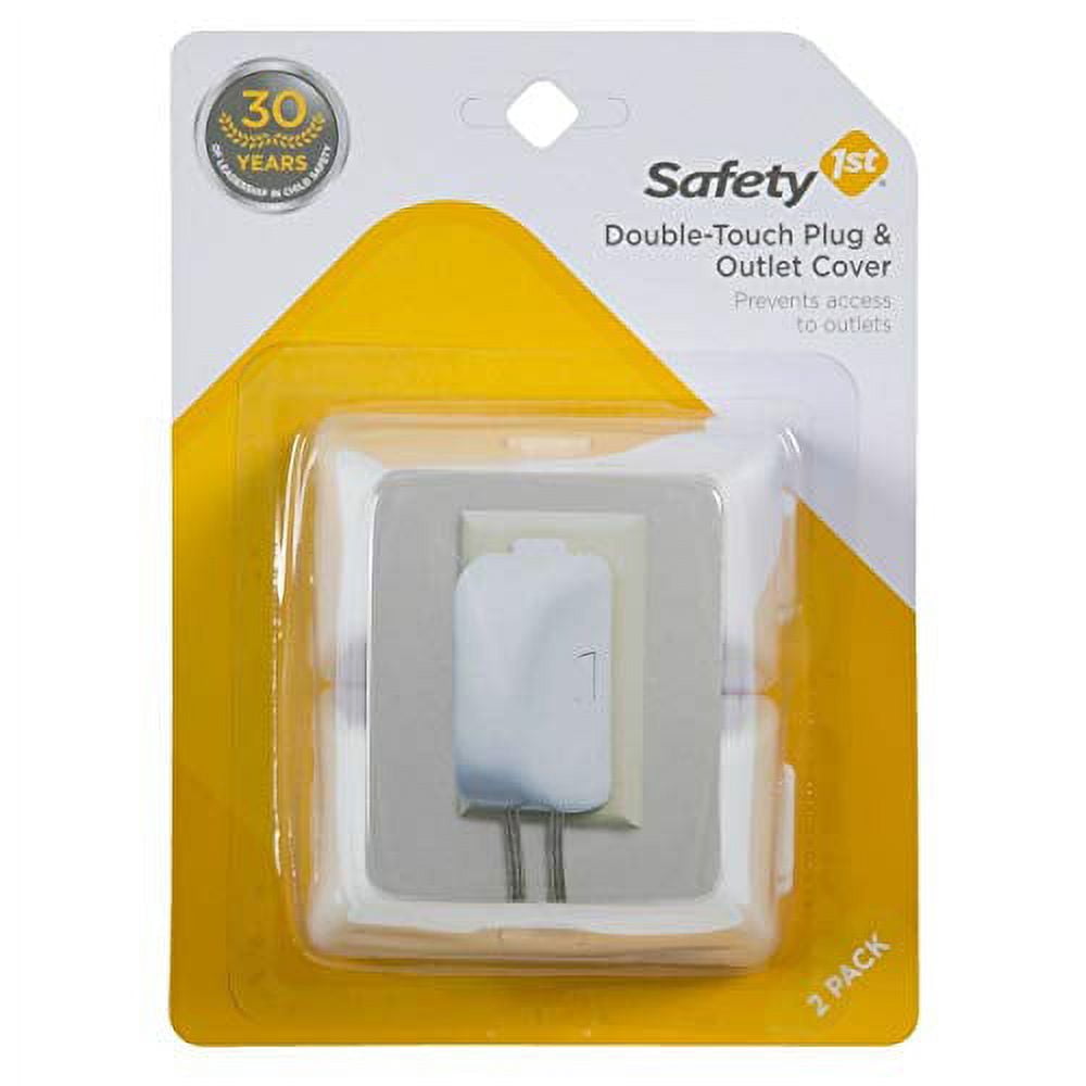 8-pack Safety 1st Outlet Cover with Cord Shortener, 8 Pack — Indoor & Outdoor Use, NEC-Compliant
