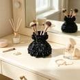 thumbnail image 5 of Princess Dress Desktop Storage Box - 4.3In Plastic Pen Holder, Cute Black Skirt Organizer for Makeup Brushes Pens, Kawaii Vanity Desk Decor Gift for Women and Teens, Desktop Organizing Decorations, 5 of 6