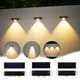 thumbnail image 1 of Iluminación solar exterior - Pack de 4 luces LED blancas cálidas para jardinería para patio, balcón y decoración de jardín con una duración de 8-10 horas, 1 of 8