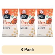 (3 pack) LesserEvil Lil' Puffs Organic Sweet Potato Apple Toddler Snacks, 2.5 oz