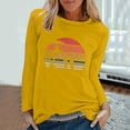 thumbnail image 1 of EQWLJWE Chandails à Manches Longues pour Femmes Entraînement Mode T-Shirts de Printemps Imprimés à Manches Longues Col Rond Décontractés Hauts T-Shirts Vêtements d'Automne pour Femmes, 1 of 6