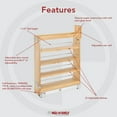 thumbnail image 3 of Rev-A-Shelf 5.5" Pullout Cabinet Organizer w/ Soft-Close, 448-BCSC-5C, 3 of 9