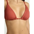 thumbnail image 5 of Time and Tru Women's and Women’s Plus Ottoman Rib Triangle Bikini Top, Sizes XS- 2X, 5 of 5