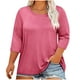 thumbnail image 3 of Conjuntos de trabajo para mujer,Camiseta de manga larga estampada para mujer, blusa holgada de cuello redondo, top informal de poliéster, ajuste suave y cómodo, para uso diario, sopatenor, 3 of 9