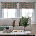 thumbnail image 4 of LALILO Kitchen Curtain Valance Geometric Ethnic And Tribal Rod Pocket Window Curtain 52"x 18" Set of 2, 4 of 5