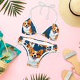 thumbnail image 6 of Corgi Dog Swimsuit Women Bikini Set with Detachable Sponge and Adjustable Strap, Swimwear 2-Pack for Various Scenes, 6 of 6