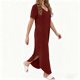 thumbnail image 5 of Vestido Corto para las Mujeres de Verano Color Sólido Cuello en V Vestido de Bolsillo de Manga Corta, Vestido de Verano Casual de las Mujeres para las Salidas de Primavera, 5 of 8