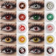 thumbnail image 2 of Lentes de contacto de colores para Cosplay, lentillas para ojos, cómic, Halloween, Anime, 2 unids/lote/par, 2 of 4