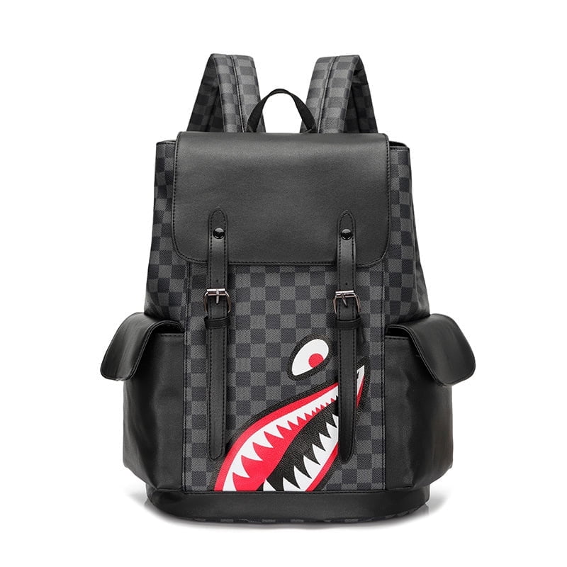 BAPE Unisex PU Leather Backpack Laptop Sleeve Bag Walmart