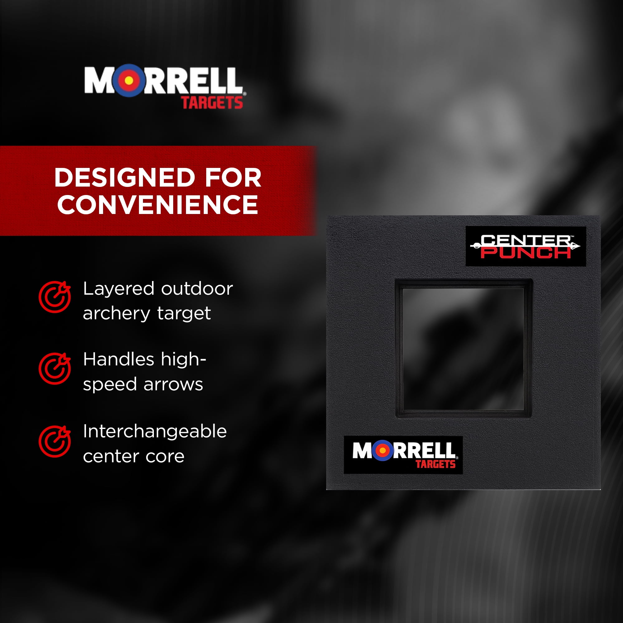 Morrell Targets Center Punch 35 Inch Foam Frame with High Roller