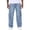 Light Blue, variant on Men's Cargo Jean Pants Stretch Baggy Casual Zipper Washed Straight Leg Summer Outdoor Denim Work Pants with Pockets Light Blue L