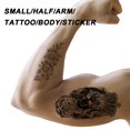 thumbnail image 4 of 12 hojas de tatuajes temporales para mujeres, arte corporal falso, boceto de brazo, pegatinas de tatuaje para niñas y adultos, belleza, 4 of 5